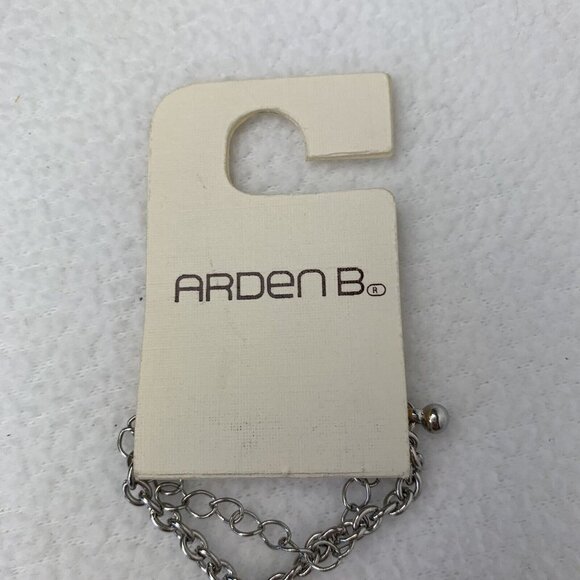 Arden B Triple Row Beaded Necklace Reversible Blue Black Ivory - Picture 8 of 8